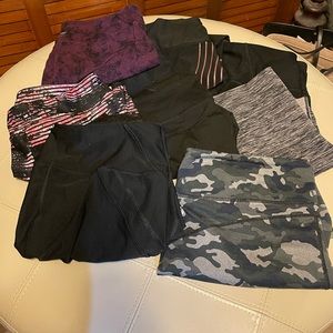 Lot of 8 Workout pants/ leggings
